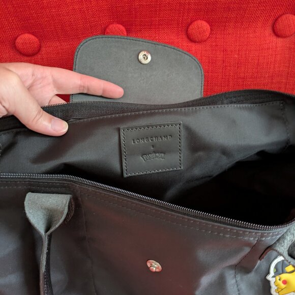 Longchamp x Pokemon Detective Pikachu Le Pliage Tote (read description) - Picture 6 of 7